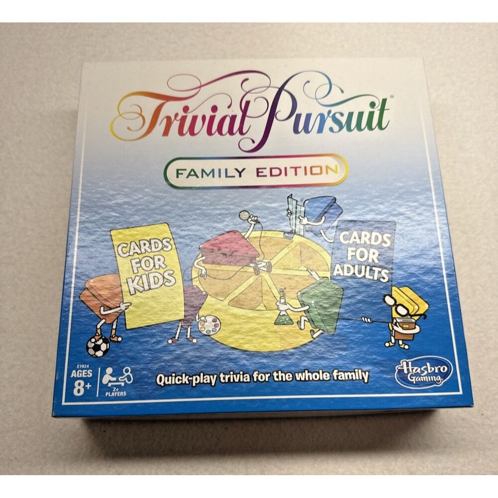 Hasbro Trivial Pursuit Family Edition E1924 Kids Adults Trivia Board Game